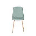 Silla ILIANA, en menta, vista frontal