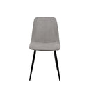 Silla MARLEEN, en gris claro, vista frontal