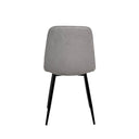 Silla MARLEEN, en gris claro, vista trasera