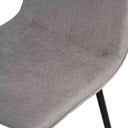 Silla MARLEEN, en gris claro, detalle del acabado