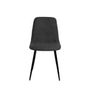 Silla MARLEEN, en gris oscuro, vista frontal