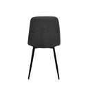 Silla MARLEEN, en gris oscuro, vista trasera