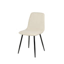 Silla MARLEEN, en beige, vista en perspectiva