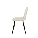 Silla MARLEEN, en beige, vista lateral