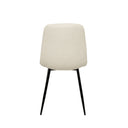 Silla MARLEEN, en beige, vista trasera