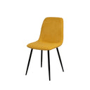 Silla MARLEEN, en mostaza, vista en perspectiva