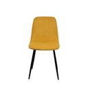 Silla MARLEEN, en mostaza, vista frontal