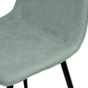Silla MARLEEN, en menta, detalle del acabado