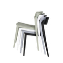 Silla ADELYN, en blanco, vista de conjunto