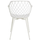Silla CHARLOTTE, en blanco, vista trasera