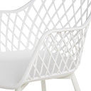 Silla CHARLOTTE, en blanco, detalle del acabado