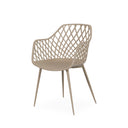 Silla CHARLOTTE, en beige, vista en perspectiva
