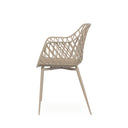 Silla CHARLOTTE, en beige, vista lateral