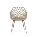 Silla CHARLOTTE, en beige, vista frontal