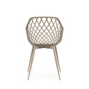 Silla CHARLOTTE, en beige, vista trasera