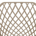 Silla CHARLOTTE, en beige, detalle del acabado