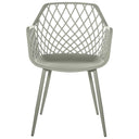 Silla CHARLOTTE, en menta, vista frontal