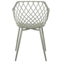 Silla CHARLOTTE, en menta, vista trasera