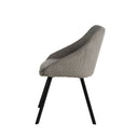 Silla MACIE, en gris claro, vista lateral