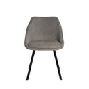Silla MACIE, en gris claro, vista frontal