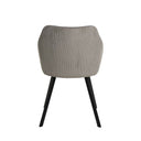 Silla MACIE, en gris claro, vista trasera
