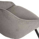 Silla MACIE, en gris claro, detalle del acabado