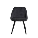 Silla MACIE, en gris oscuro, vista frontal