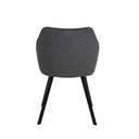 Silla MACIE, en gris oscuro, vista trasera