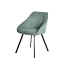 Silla MACIE, en menta, vista en perspectiva