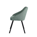 Silla MACIE, en menta, vista lateral