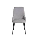 Silla GWEN, en gris claro, vista frontal