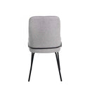 Silla GWEN, en gris claro, vista trasera