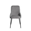 Silla GWEN, en gris oscuro, vista frontal