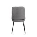 Silla GWEN, en gris oscuro, vista trasera