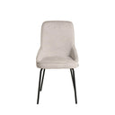 Silla GWEN, en beige, vista frontal