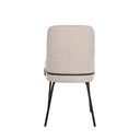 Silla GWEN, en beige, vista trasera