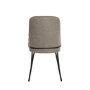Silla GWEN, en taupe, vista trasera