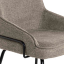 Silla GWEN, en taupe, detalle del acabado
