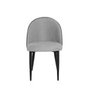 Silla SLOANE, en gris claro, vista frontal