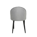Silla SLOANE, en gris claro, vista trasera