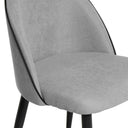 Silla SLOANE, en gris claro, detalle del acabado