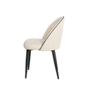 Silla SLOANE, en beige, vista lateral