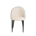 Silla SLOANE, en beige, vista frontal