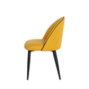 Silla SLOANE, en mostaza, vista lateral