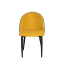 Silla SLOANE, en mostaza, vista frontal