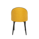 Silla SLOANE, en mostaza, vista trasera