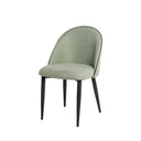 Silla SLOANE, en menta, vista en perspectiva