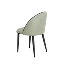 Silla SLOANE, en menta, vista trasera en perspectiva