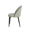 Silla SLOANE, en menta, vista lateral