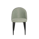 Silla SLOANE, en menta, vista frontal